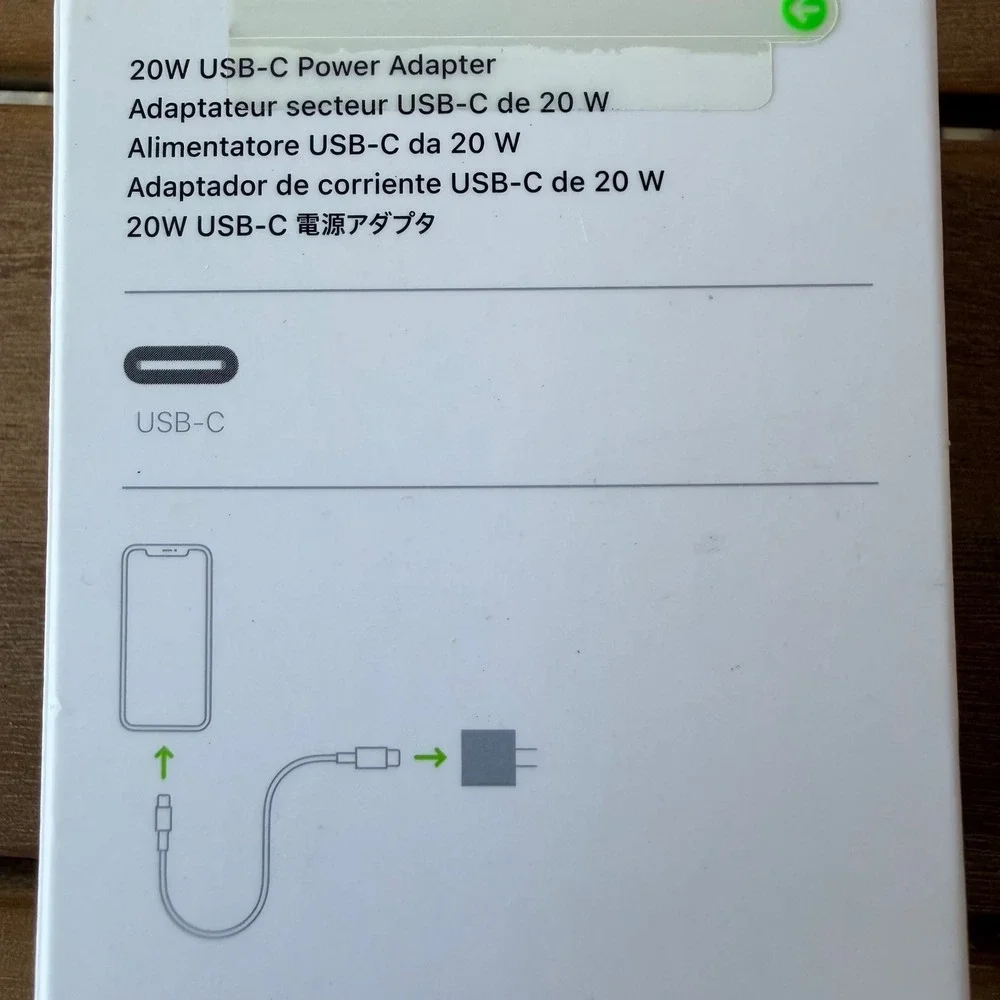 Apple 20W USB-C Power Adapter Wall‎ Charger White MHJA3AM/A New